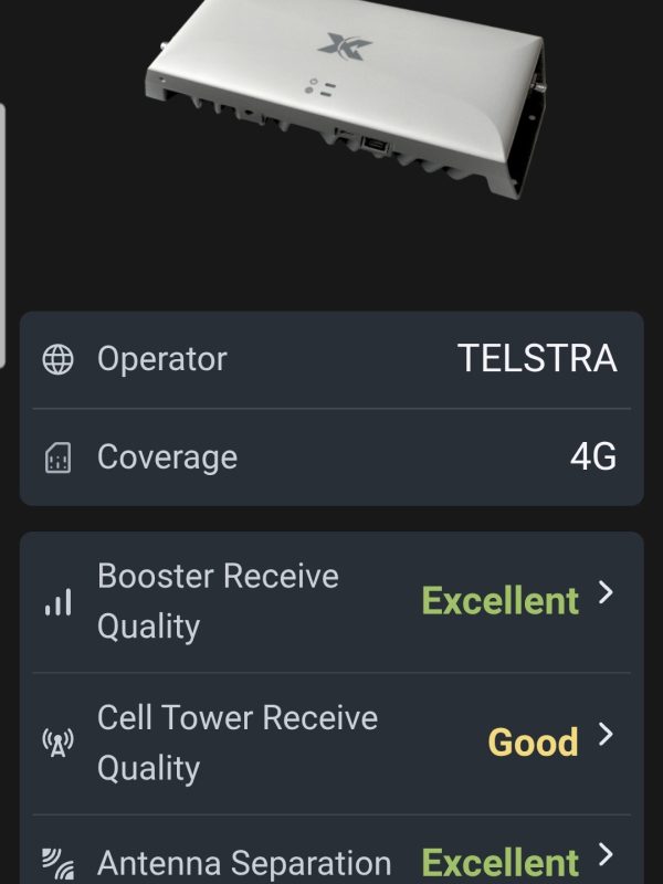 DAS - G41 screenshot Telstra 4G wave app