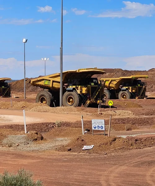 Parker Range dump trucks
